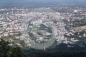 View of Chiang Mai from Wat Phrathat Doi Suthep Temple