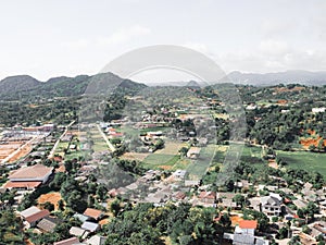 View of Chiang Rai from Guan Yin, Big White Buddha Chiang Rai, Thailand
