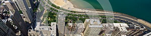 View of Chicago from 360 observation deck