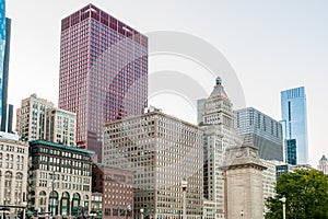 View of Chicago Downtown architecture, USA