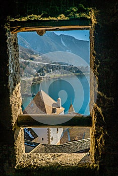 View from Chillon castle windows