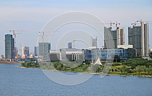 View of chinese city Jiujiang