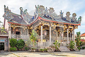 View at the Chinese clan temple Leong San Tong in George town,Penang - Malaysia