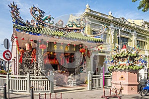 View at the Chinese Taoist Temple Yap Kongsi at Armenian place in George town , Penang,Malaysia photo