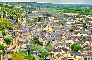 View of Chinon from the castle - France