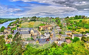 View of Chinon from the castle - France