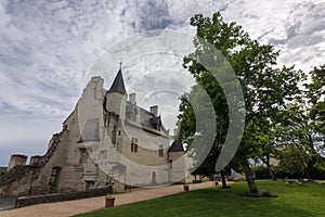 View of Chinon in Loire valley in France