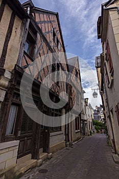 View of Chinon in Loire valley in France