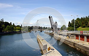 View of Chittenden Locks in Ballard