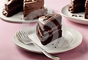 A view of a Chocolate Fudge Cake