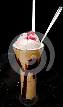 View  Of Chocolate  Sharja With  Ice cream photo