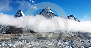 View of Cholo peak and Kangchung Peak