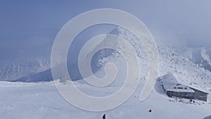 View from the Chopok mountain, the highest peak of Low Tatras, Jasna, Slovakia