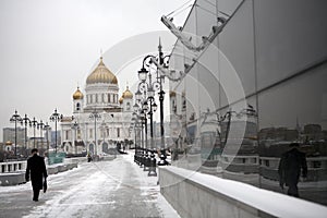 View on Christ the Savior Cathedral Moscow Russia