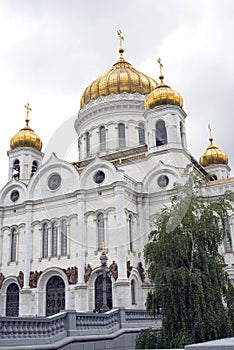 View of Christ the Savior Church in Moscow, Russia