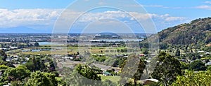 View of Christchurch city from Mount Pleasant in Canterbury