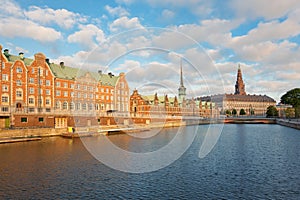 View on Christiansborg Palace in Copenhagen