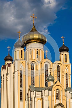 View on Church of All Saints in Lida, Belarus