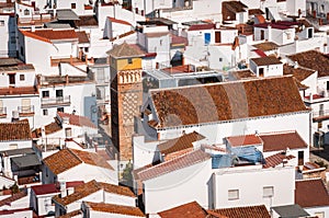 View of the church in Archez, Malaga, Spain