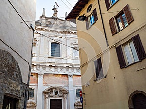 view church Chiesa di Sant Alessandro from street