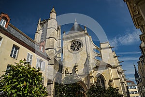 View on the church of the city of Melun photo