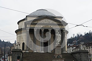 View of the Church of the Great Mother of God, Turin - Italy mar