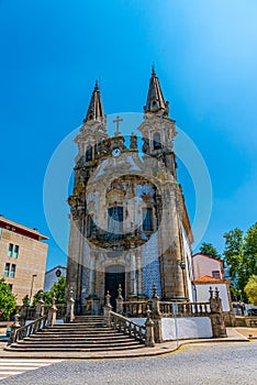 View of church of Igreja e OratÃ³rios de Nossa Senhora da ConsolaÃ§Ã£o e Santos Passos in Portuguese city Guimaraes