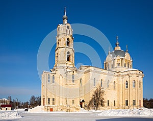 View church of the Lifegiving Trinity in the village of Gus Zhelezny.