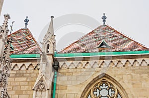 View of Church of Our Lady or Matthias Church  Matyas templom, Castle District, Budapest Hungary