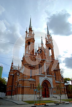 View of the Church of the Sacred Heart of Jesus of the Roman Catholic Church, built in 1906.