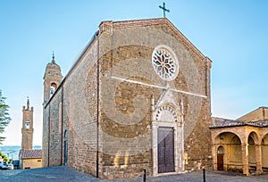 View at the Church of Saint Agostino in Montalcino - Italy photo