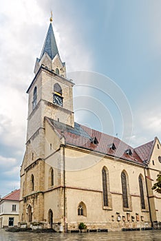 View at the Church of Saint Cantianus in Town Kranj - Slovenia photo