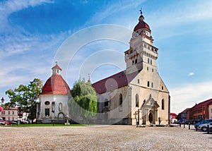 View at the Church of Saint Michael in Skalica, Slovakia