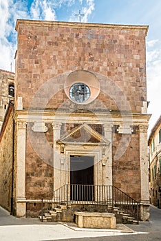 View at the Church of Saint Rocco in Pitigliano old town - Italy photo