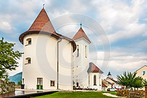 View at the Church of Saint Roch with Pungert Tower in Town Kranj - Slovenia photo