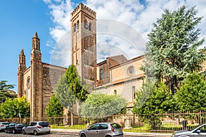 View at the Church of San Francesco in the streets of Mantova Mantua - Italy