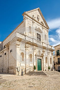 View at the Church of San Gaetano in the streets of Bitonto - Italy