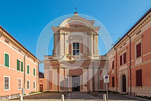 View at the Church of San Lorenzo in Cento - Italy