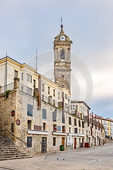 View at the Church of San Vincente in the streets of Victoria-Gasteiz,Spain photo