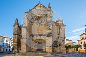View at the church of Santa Marina de Aguas Santas in Cordoba, Spain