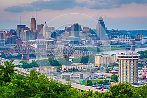 View of Cincinnati, from Devou Park in Covington, Kentucky