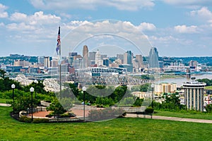 View of Cincinnati, from Devou Park in Covington, Kentucky