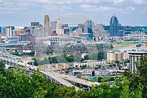 View of Cincinnati, from Devou Park in Covington, Kentucky