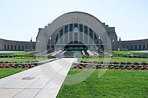 Union Terminal and gardens in the summer photo
