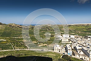 View from the Citadel of Victoria Gozo Malta