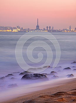 View of the city of Barcelona, Spain