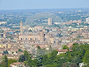 View of the city of Bologna