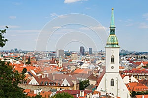 View of the city of Bratislava