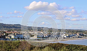 View of the city Bray  Ireland.