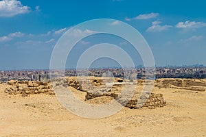 A view of the city of Cairo from the hill, Egypt